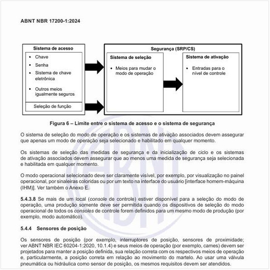 Qual o limite entre o sistema de acesso e o sistema de segurança?