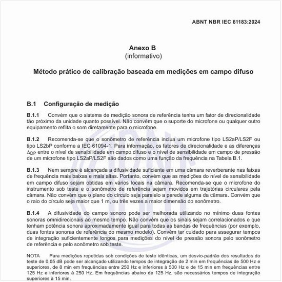 Qual o método prático de calibração baseada em medições em campo difuso?