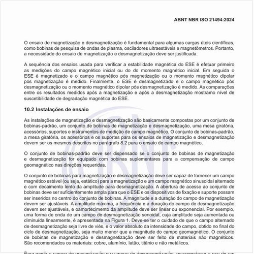 Como devem ser as instalações de magnetização e desmagnetização?
