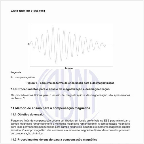 Qual é o método de ensaio para a compensação magnética?