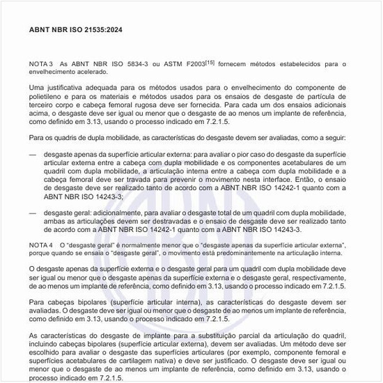 Quais são os ângulos máximos e mínimos de amplitude de movimento para a substituição total da articulação do quadril?