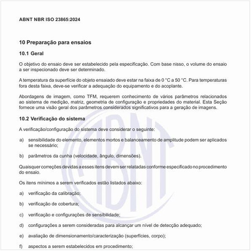 O que deve ser considerado para a verificação/configuração do sistema?
