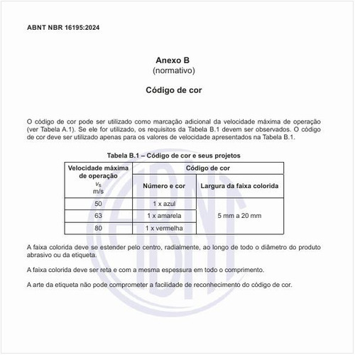 Qual o código de cor e seus projetos?