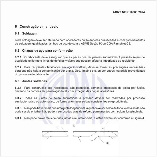 Como realizar a construção e o manuseio dos recipientes?