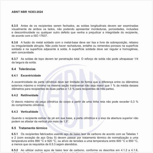 Por que os recipientes devem passar por um tratamento térmico?