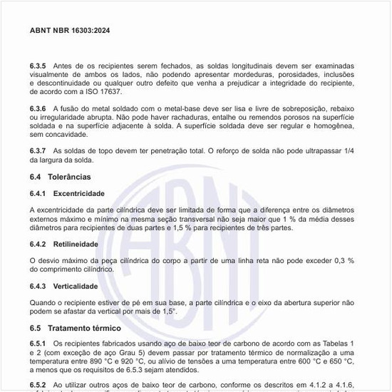 Por que os recipientes devem passar por um tratamento térmico?