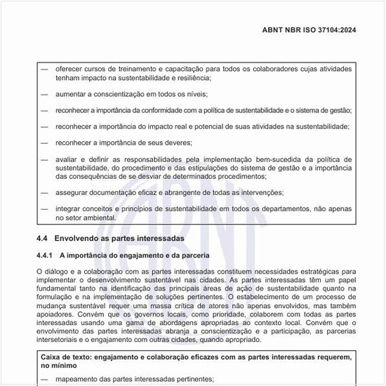 Qual a importância do engajamento e da parceria das partes interessadas?