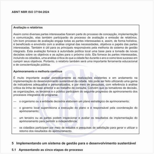 Como implementar um sistema de gestão para o desenvolvimento sustentável?