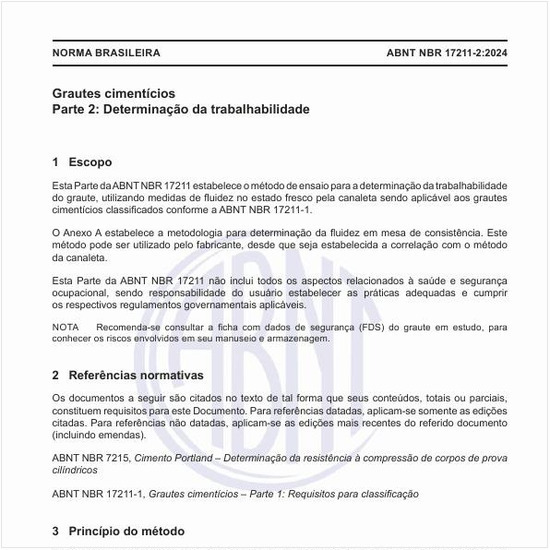 Qual o princípio do método que avalia a trabalhabilidade do material?