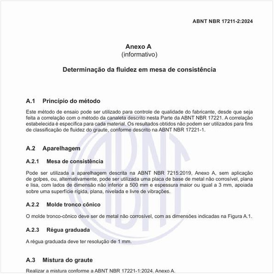 Como fazer a determinação da fluidez em mesa de consistência?