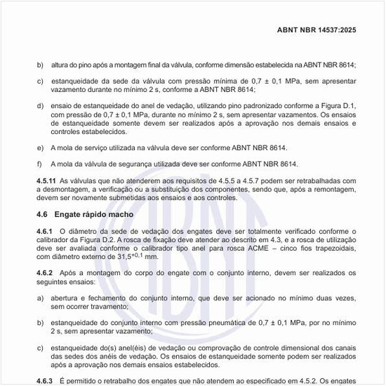 Por que verificar o engate rápido macho?