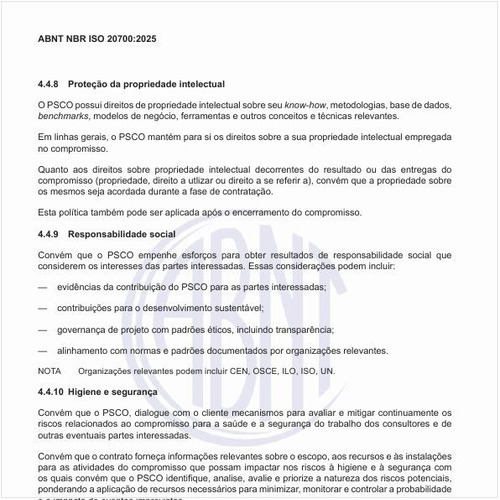 Por que existe uma proteção da propriedade intelectual do  PSCO sobre o seu know-how?