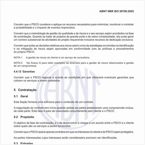 Qual deve ser a estrutura de contratação de um PSCO?