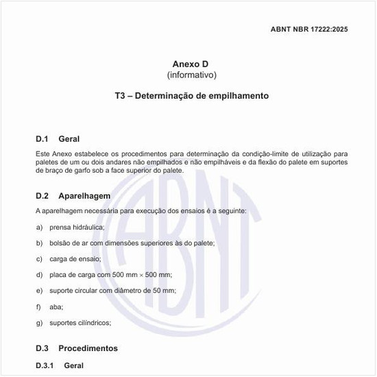 Quais são os procedimentos para determinação de empilhamento?
