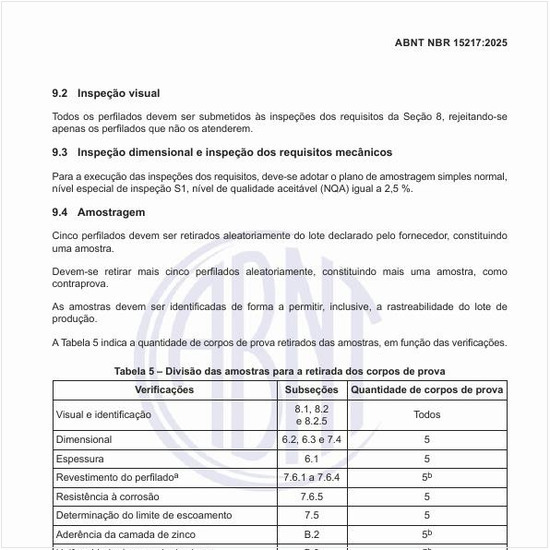 Como realizar a divisão das amostras para a retirada dos corpos de prova?