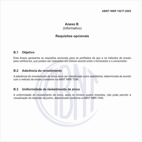 Quais são os requisitos opcionais?