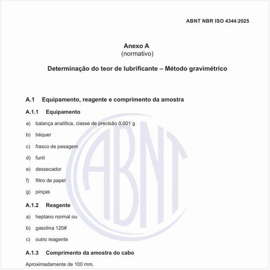 Como fazer a determinação do teor de lubrificante – método gravimétrico?