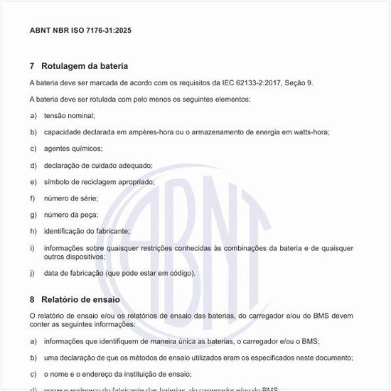 O que deve constar no relatório de ensaio?