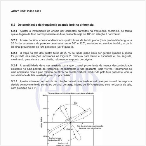 Como proceder na definição da frequência usando bobina absoluta?