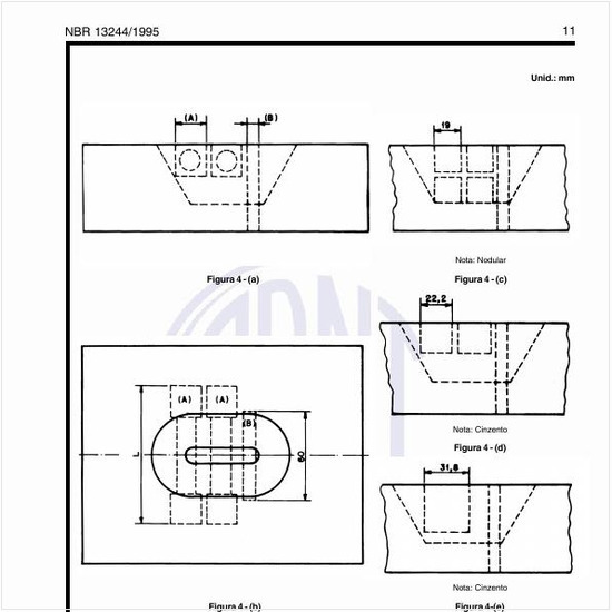 Qual é a localização dos corpos de prova para ensaios de tração, dureza e macrografia, para placa de ensaio de 60 mm?