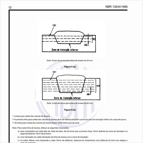 Como deve ser o corpo de prova para o ensaio de macrografia e de dureza?