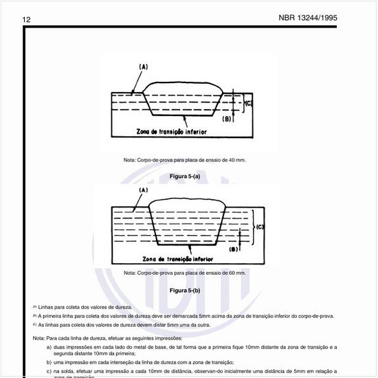 Como deve ser o corpo de prova para o ensaio de macrografia e de dureza?