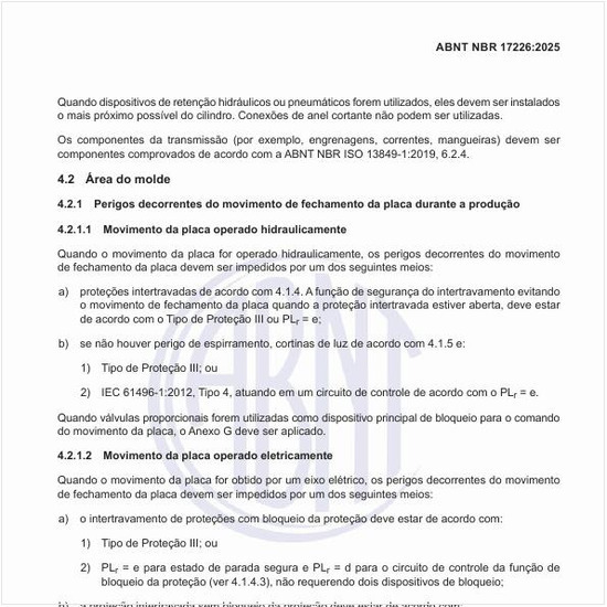 Quais são os perigos decorrentes do movimento de fechamento da placa durante a produção?