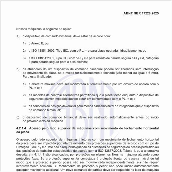 Como podem se movimentar as máquinas para processamento de materiais que requerem liberação de gases?
