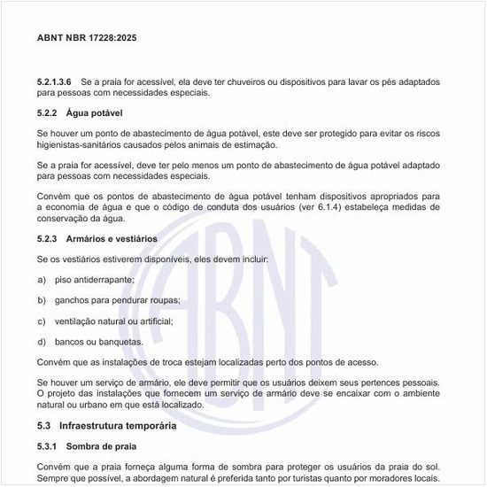 Como deve ser atendida a infraestrutura temporária?