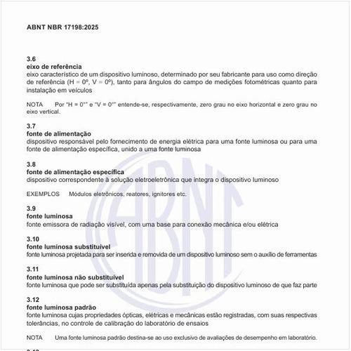 O que representa uma fonte luminosa padrão?