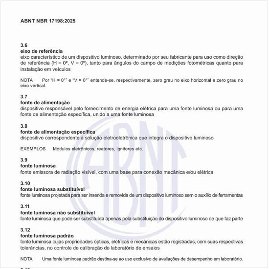 O que representa uma fonte luminosa padrão?