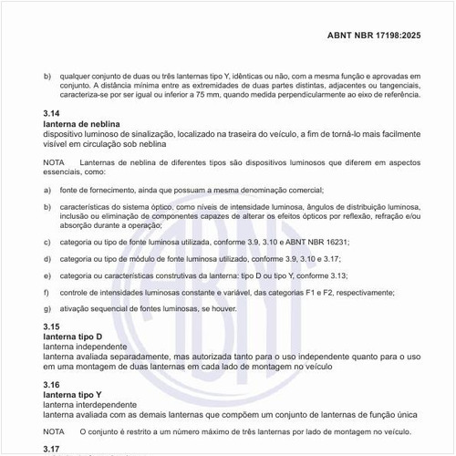 O que são as lanternas tipo D e tipo Y?