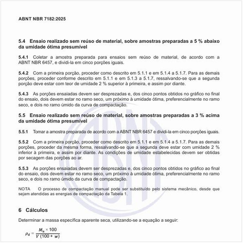 Como calcular e determinar a massa específica aparente seca?
