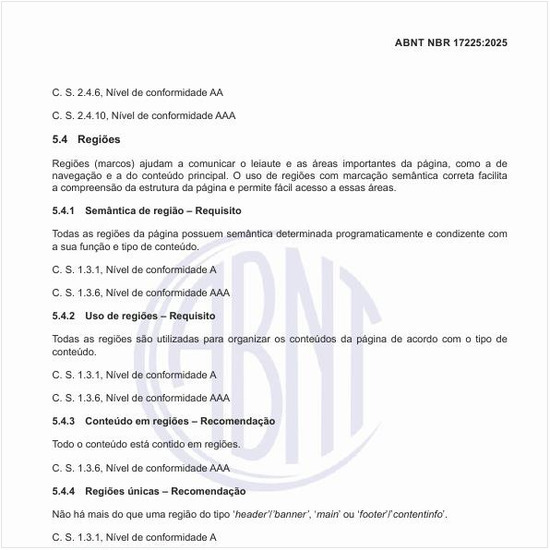 Quais as regiões (marcos) que ajudam a comunicar o leiaute e as áreas importantes da página?