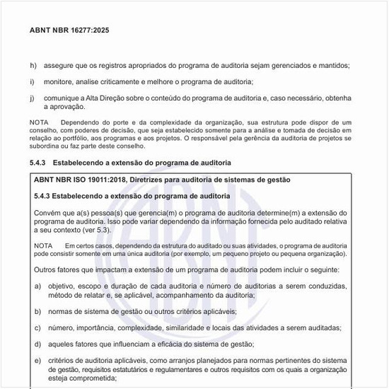 Por que se deve estabelecer a extensão do programa de auditoria?