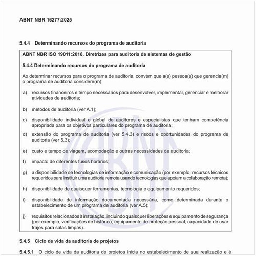 Como se inicia o ciclo de vida da auditoria de projetos?