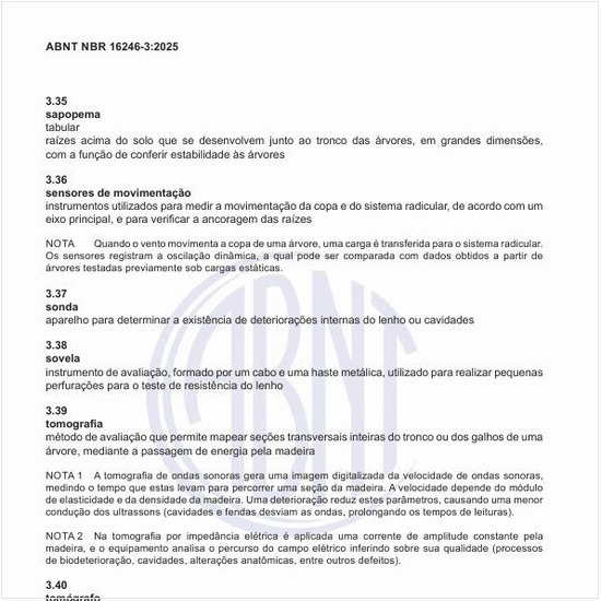 Por que utilizar os sensores de movimentação na avaliação das árvores?