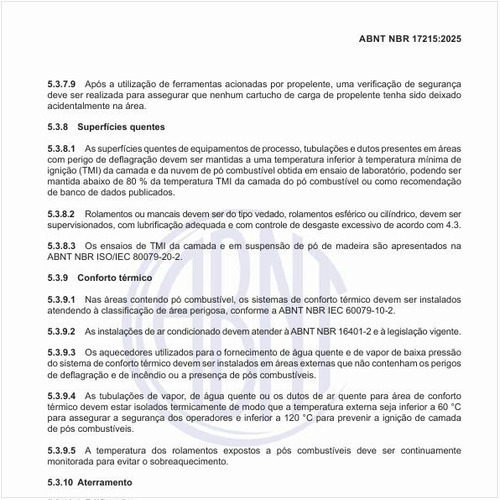 O que se deve fazer em relação às superfícies quentes?