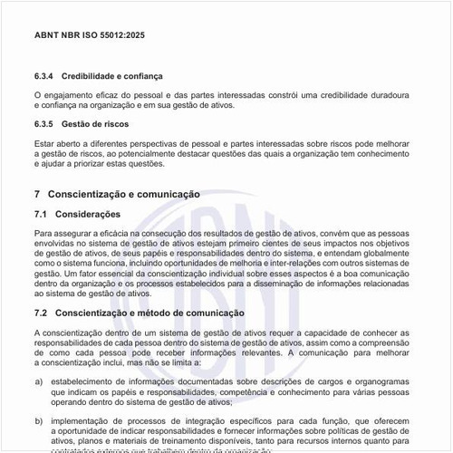 Por que assegurar a eficácia dos resultados cm a conscientização e comunicação?