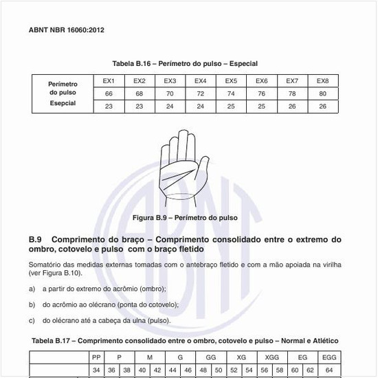 Qual o comprimento do braço, comprimento consolidado entre o extremo do ombro, cotovelo e pulso com o braço fletido?