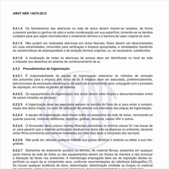 Quais são os procedimentos de higienização?