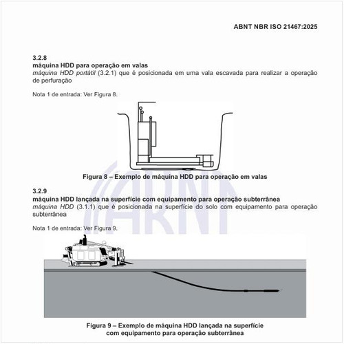 Qual é um exemplo de uma máquina HDD lançada na superfície com equipamento para operação subterrânea?