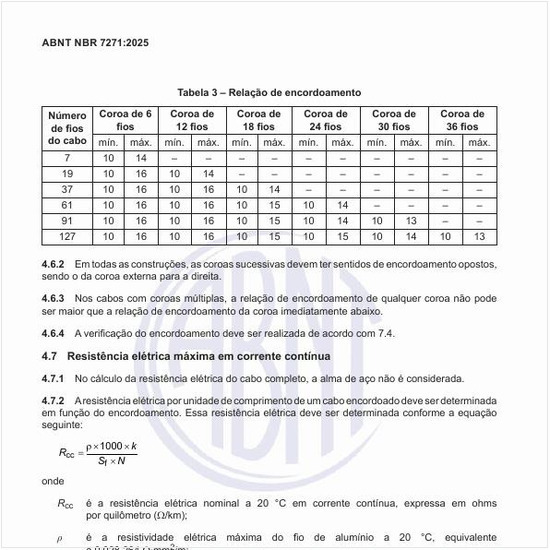 Qual a fórmula para determinar a resistência elétrica máxima em corrente contínua?