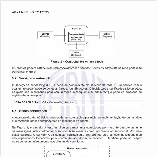 Quais são os componentes em redes conectadas?