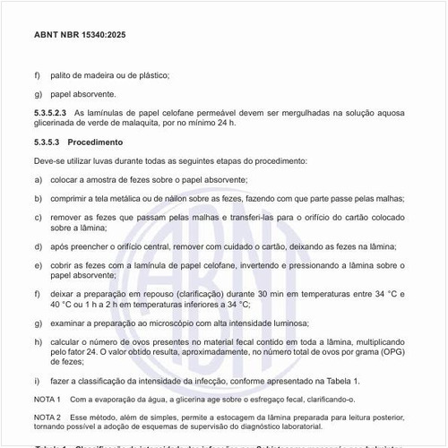 Qual é a classificação de intensidade das infecções por Schistosoma mansoni e geo-helmintos?