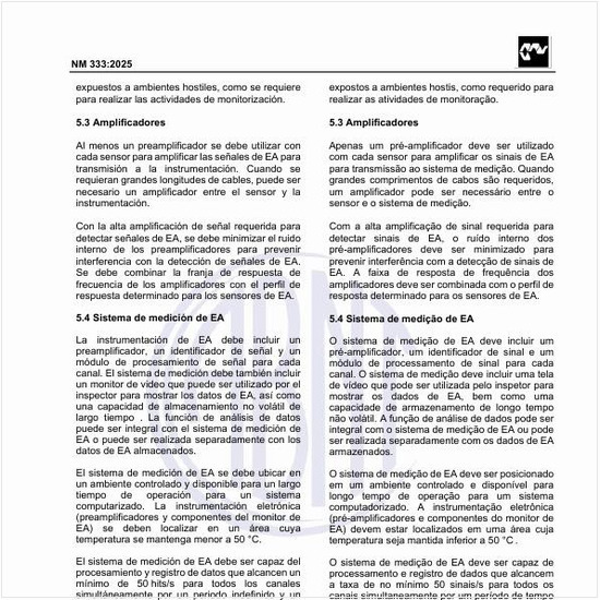 Por que o sistema de medição de EA instalado deve ser verificado no fim de cada ciclo de operação do equipamento em monitoração?