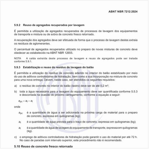 Como deve ser a estabilização e reuso do resíduo de lavagem do balão?