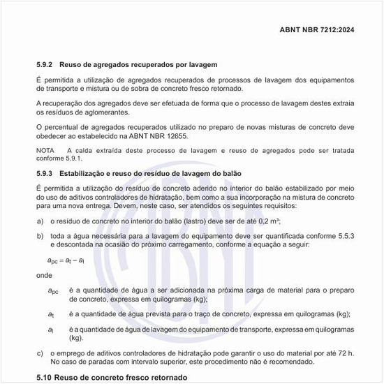Como deve ser a estabilização e reuso do resíduo de lavagem do balão?