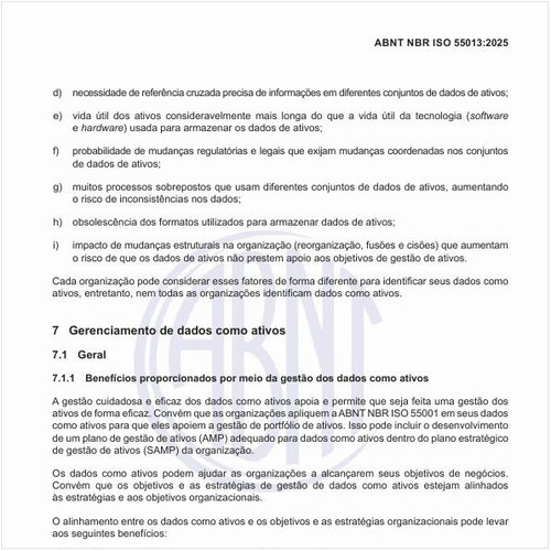 Como proceder no gerenciamento de dados como ativos?