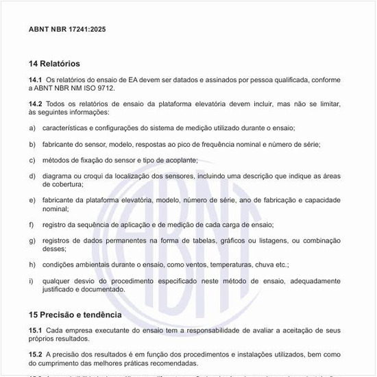 Como apresentar os relatórios dos ensaios?